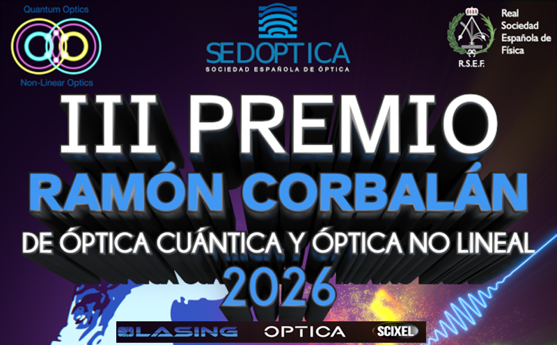 III Edición Premios Ramón Corbalán de Óptica Cuántica y Óptica No Lineal