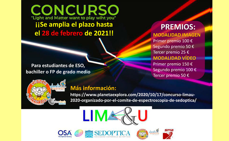 Concurso LIMA&U 2020 organizado por el Comité de Espectroscopía