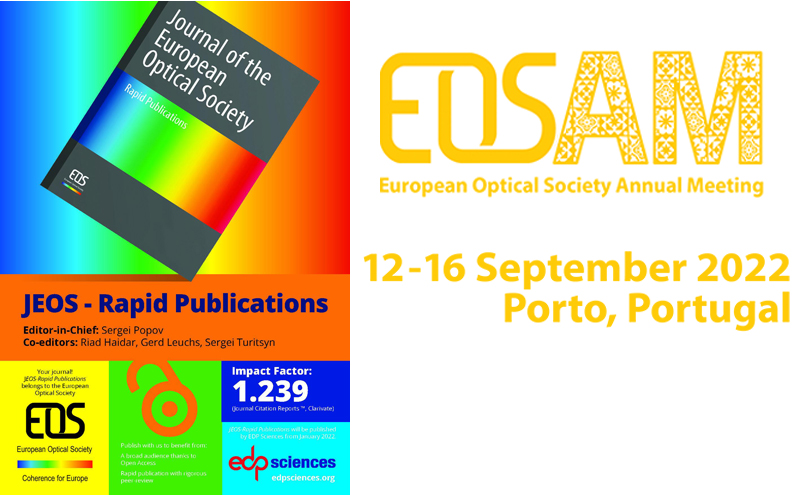 European Optical Society Annual Meeting (EOSAM) 2022 - Número especial en la revista  JEOS:RP