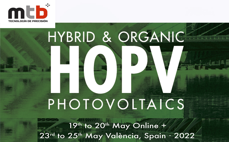 MTB patrocina el HOPV (15th International Conference on Hybrid and Organic Photovoltaics)