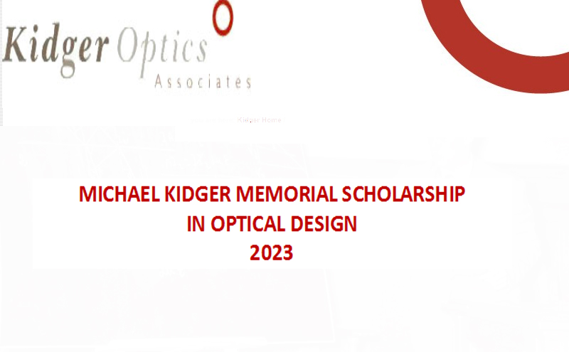 Beca Conmemorativa Michael Kidger en el Premio de Diseño Óptico 2023